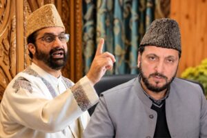 میرواعظ کشمیر عمر فاروق اور مفتی اعظم ناصر الاسلام فاروقی (فائل تصاویر)